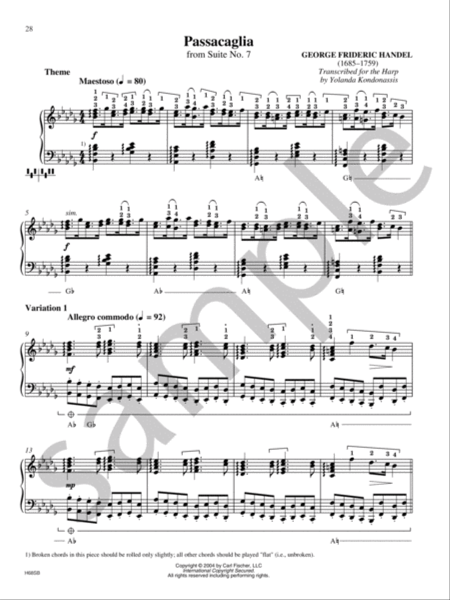 The Yolanda Kondonassis Collection Harp scores gallery preview page 10