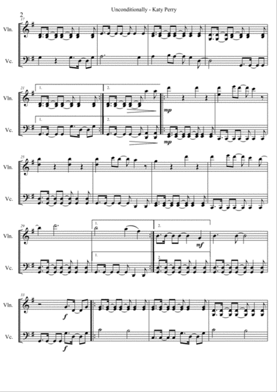 Unconditionally Set of Parts scores gallery preview page 2