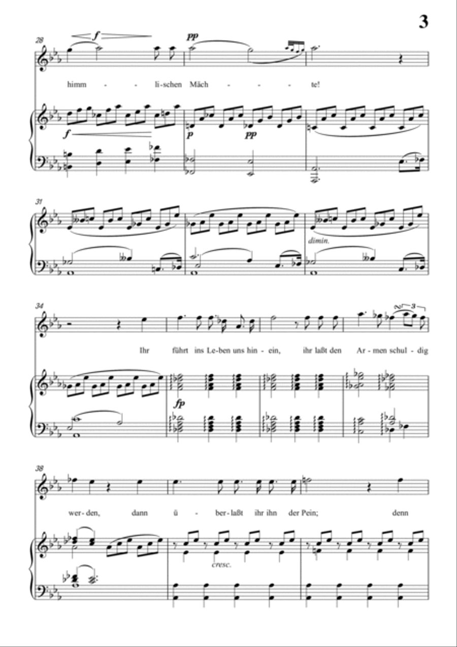 Schubert-Gesänge des Harfners,Op.12 No.2 in c minor,for Vocal and Piano Voice scores gallery preview page 4