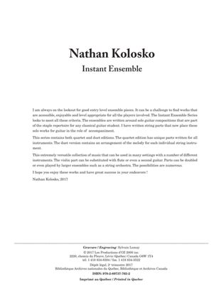 Book cover for Instant Ensemble