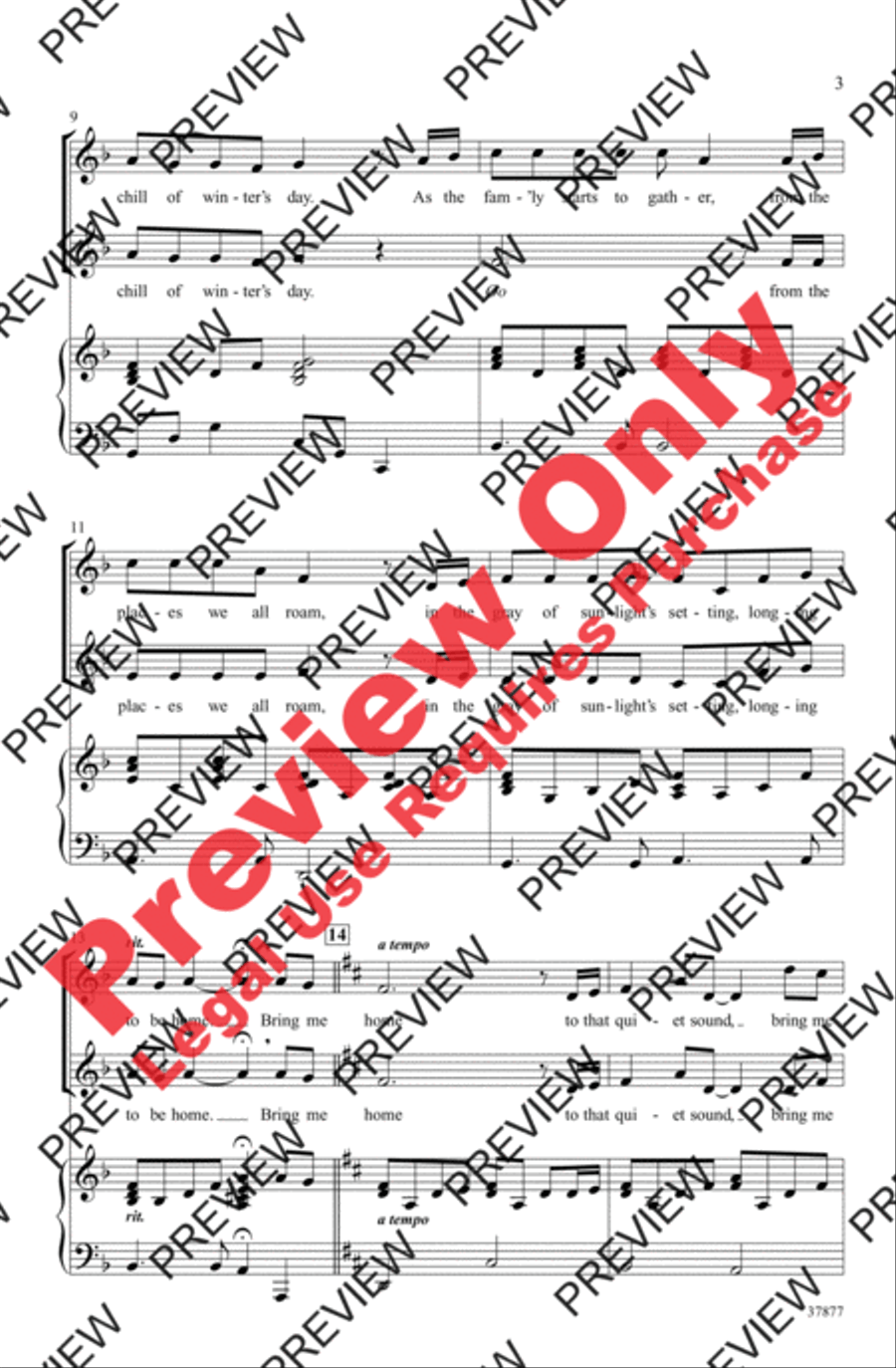 Winter, Bring Me Home 2-Part scores gallery preview page 3