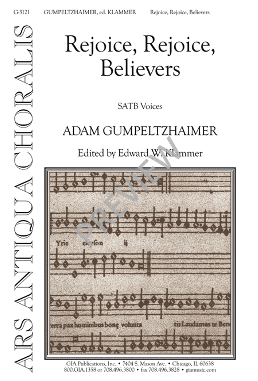 Rejoice, Rejoice, Believers 4-Part scores gallery preview page 2