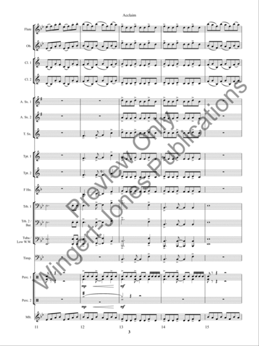 Acclaim Acclaim Concert Band scores gallery preview page 7