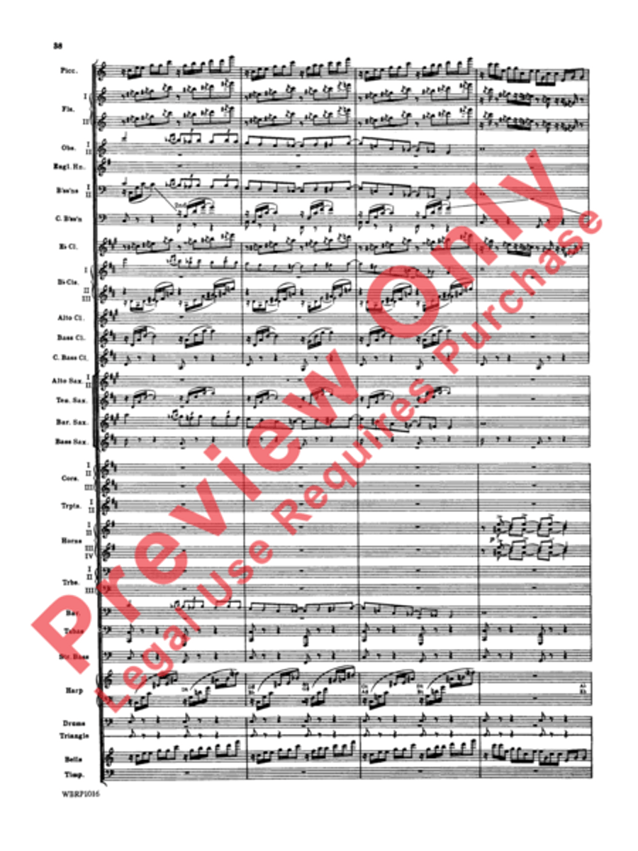 Rhapsody in Blue Concert Band scores gallery preview page 41