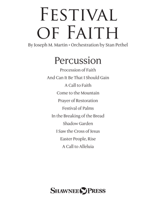 Book cover for Festival of Faith - Percussion
