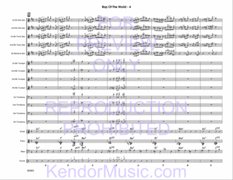 Bop Of The World Bop Of The World Jazz Ensemble scores gallery preview page 6
