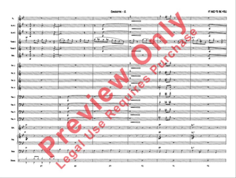 It Had to Be You Jazz Ensemble scores gallery preview page 15