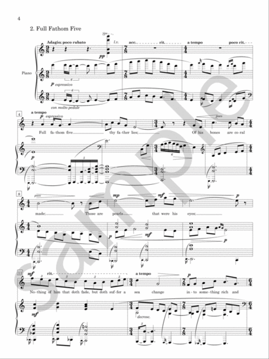 Ariel Songs Ariel Songs Chamber Music scores gallery preview page 3