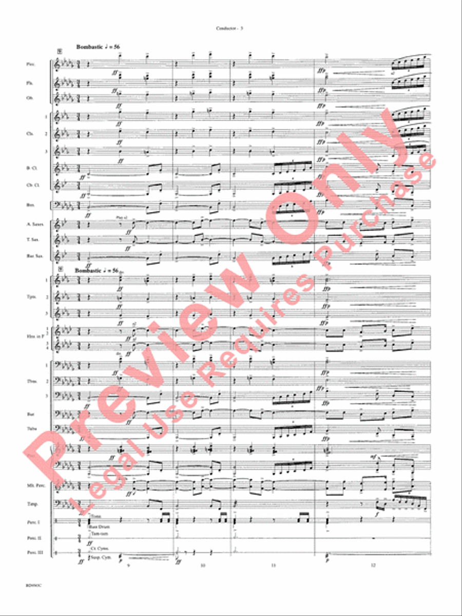 The Inferno Concert Band scores gallery preview page 6