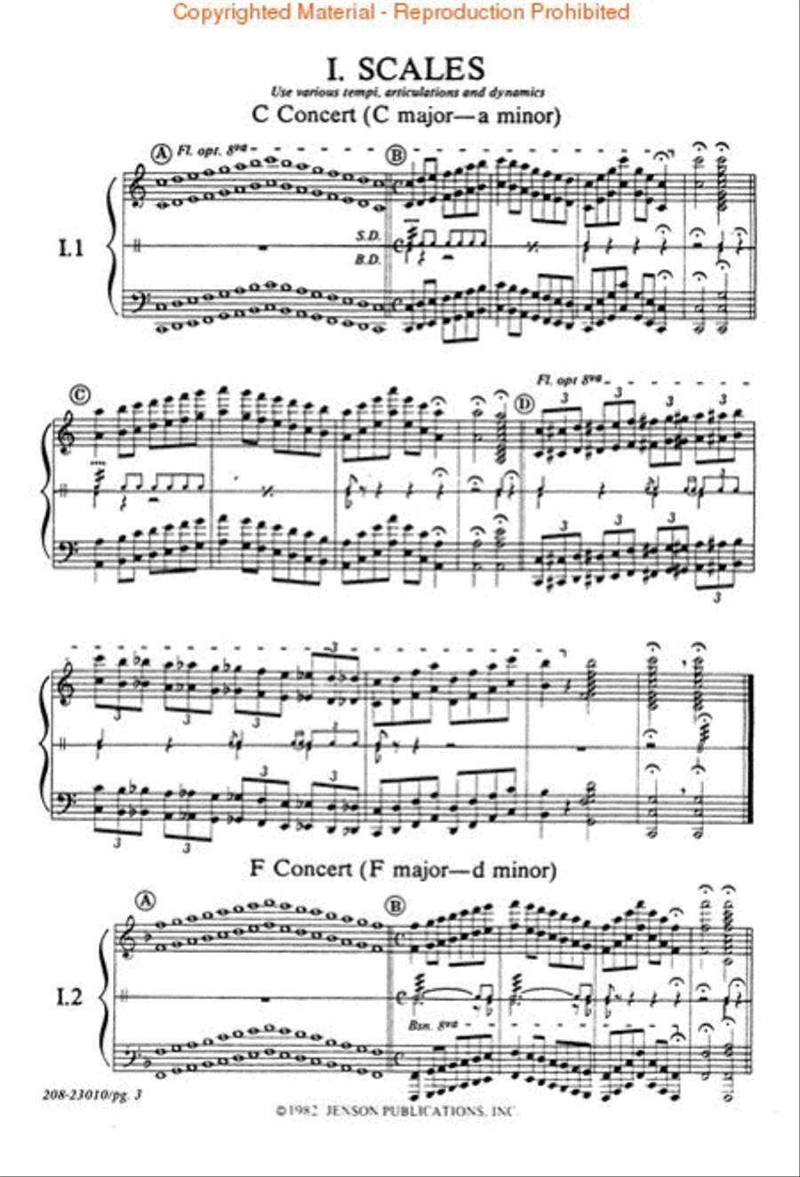 Symphonic Warm-Ups for Band Concert Band scores gallery preview page 3