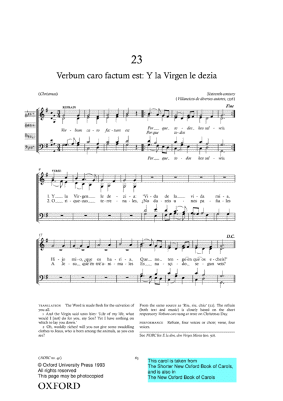 The New Oxford Book of Carols 4-Part scores gallery preview page 2