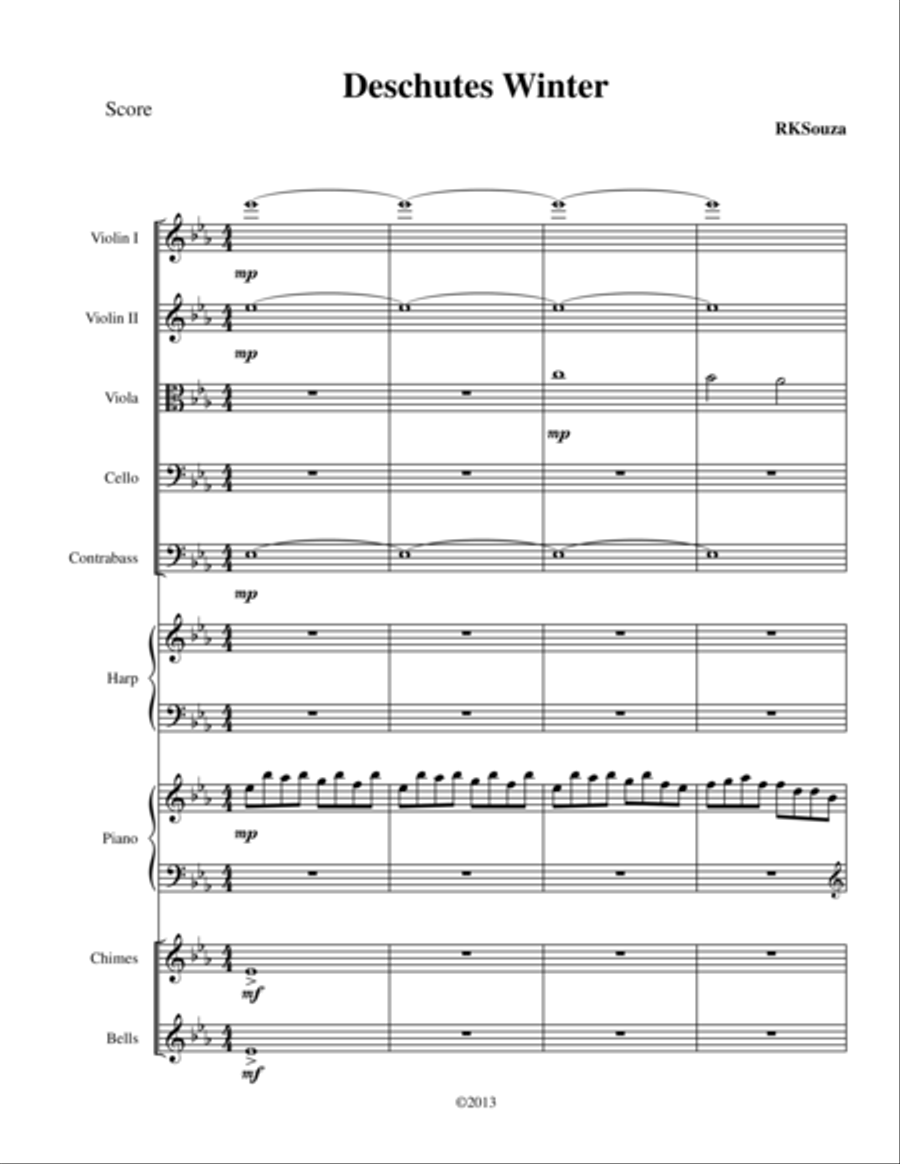 Deschutes Winter Large Ensemble scores gallery preview page 1