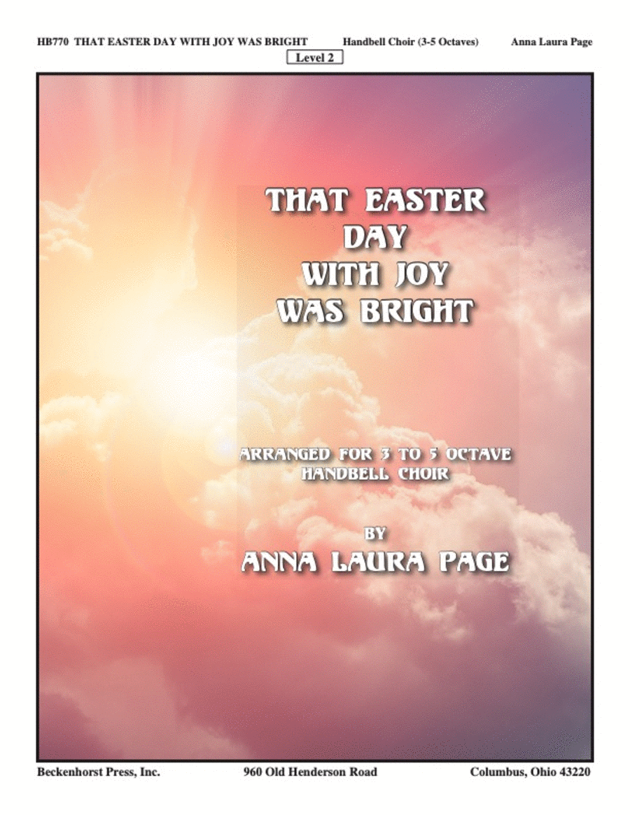 That Easter Day With Joy Was Bright
