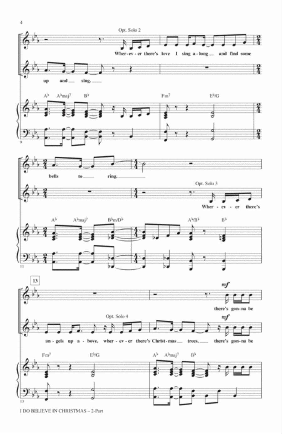 I Do Believe In Christmas 2-Part scores gallery preview page 2