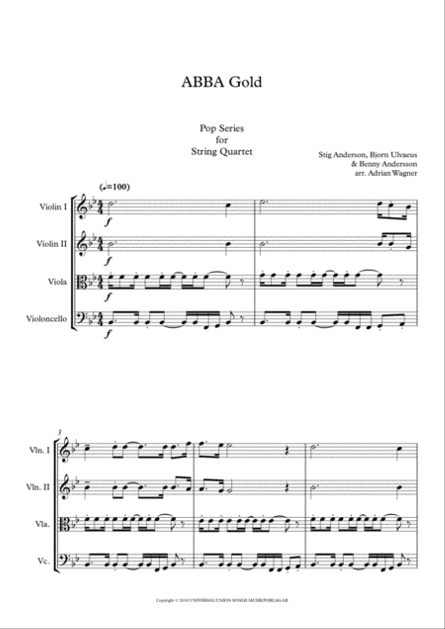 Overture/prologue String Quartet scores gallery preview page 3