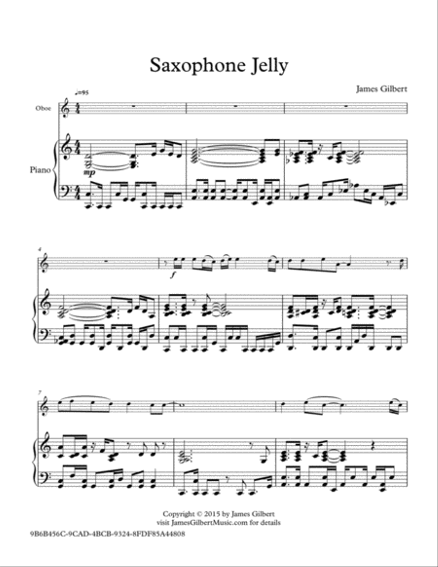 Saxophone Jelly Saxophone Jelly Saxophone scores gallery preview page 1