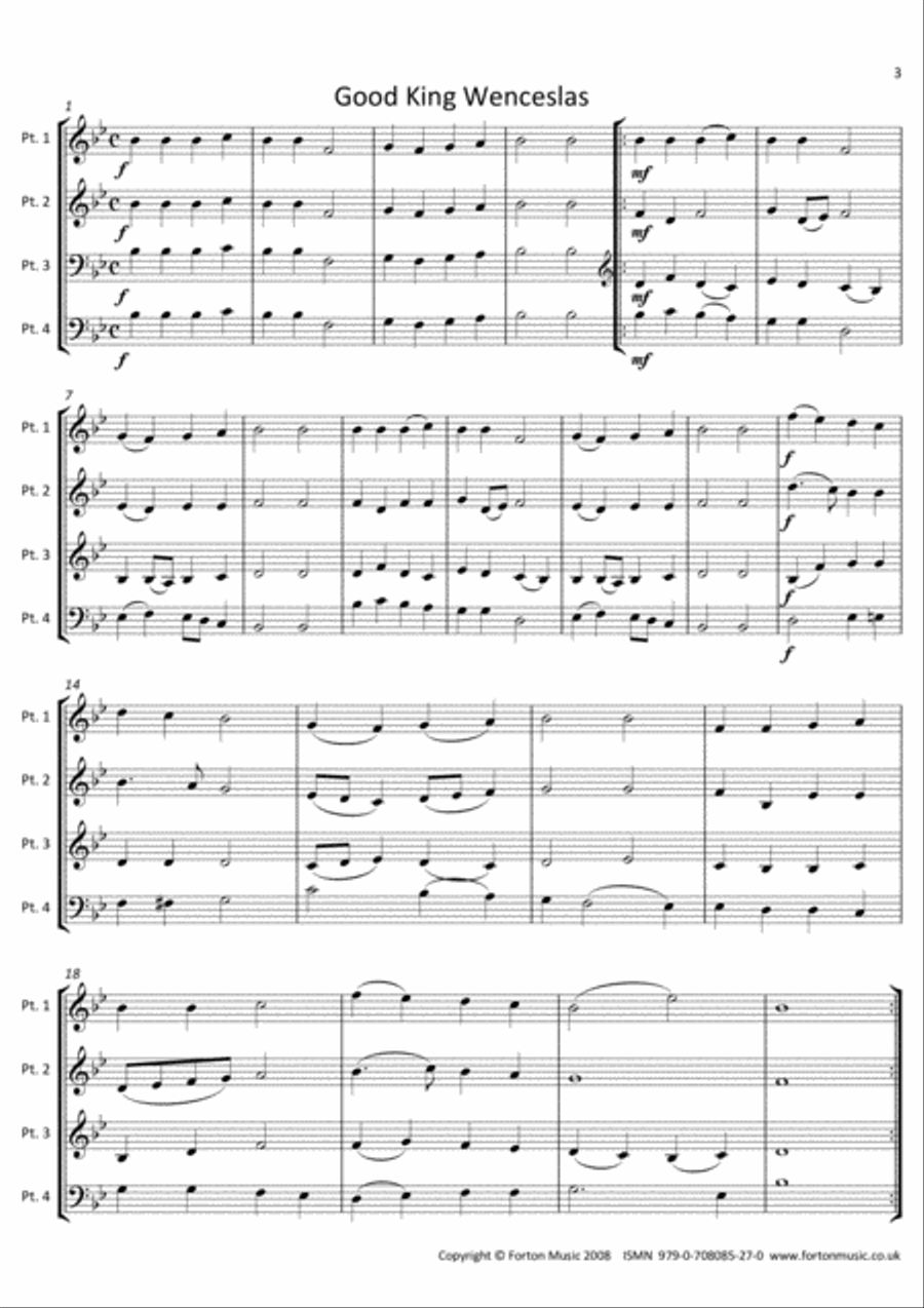 Christmas Collection Christmas Collection Woodwind Quartet scores gallery preview page 3