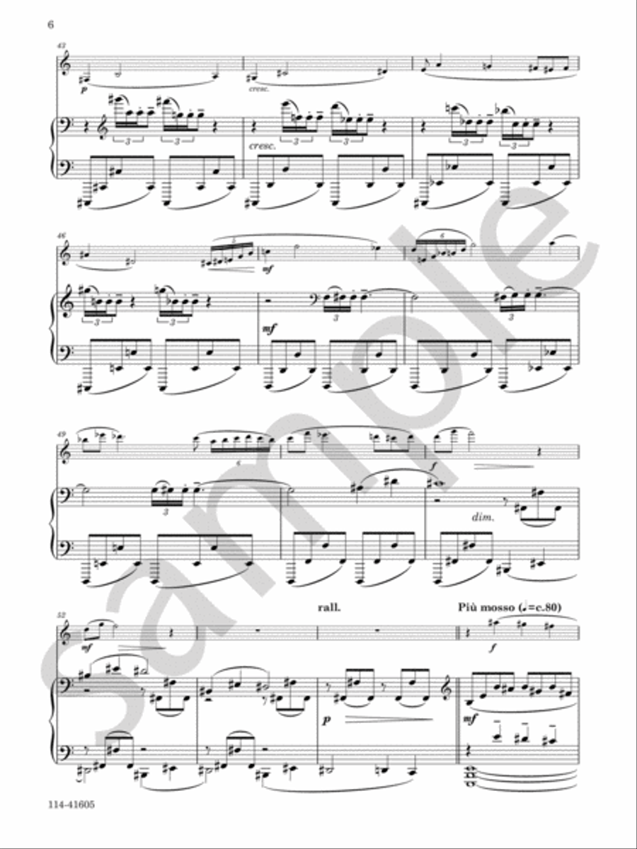 Elegy Elegy Chamber Music scores gallery preview page 6
