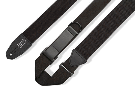Right Height™ Cotton Guitar Strap – Black