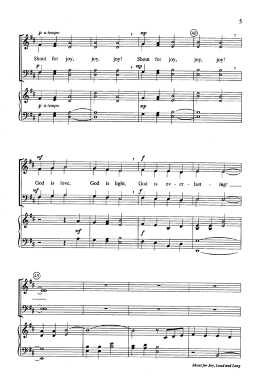 Shout for Joy, Loud and Long Choir scores gallery preview page 5