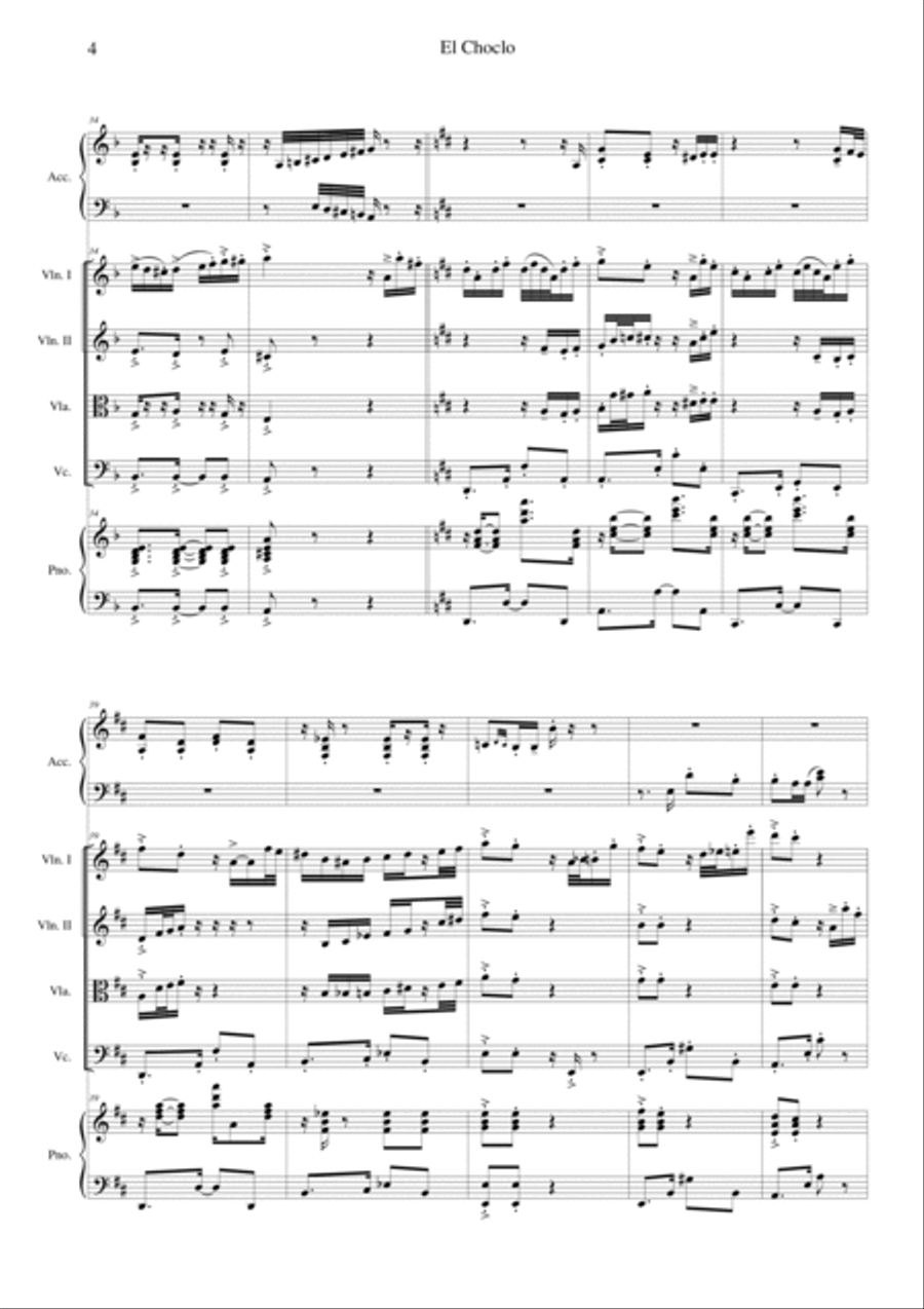 El Choclo Orchestra scores gallery preview page 4