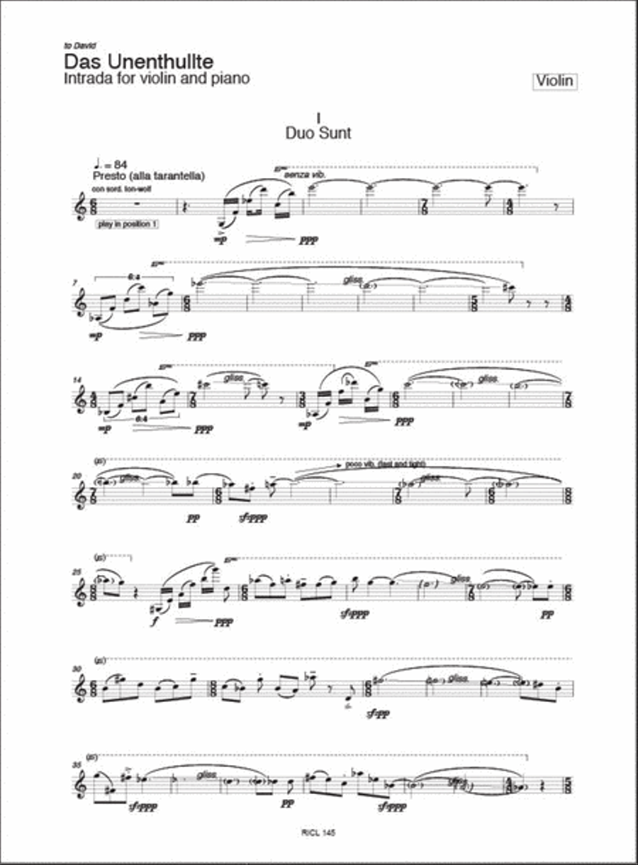 Das unenthullte Das unenthullte Violin Solo scores gallery preview page 3