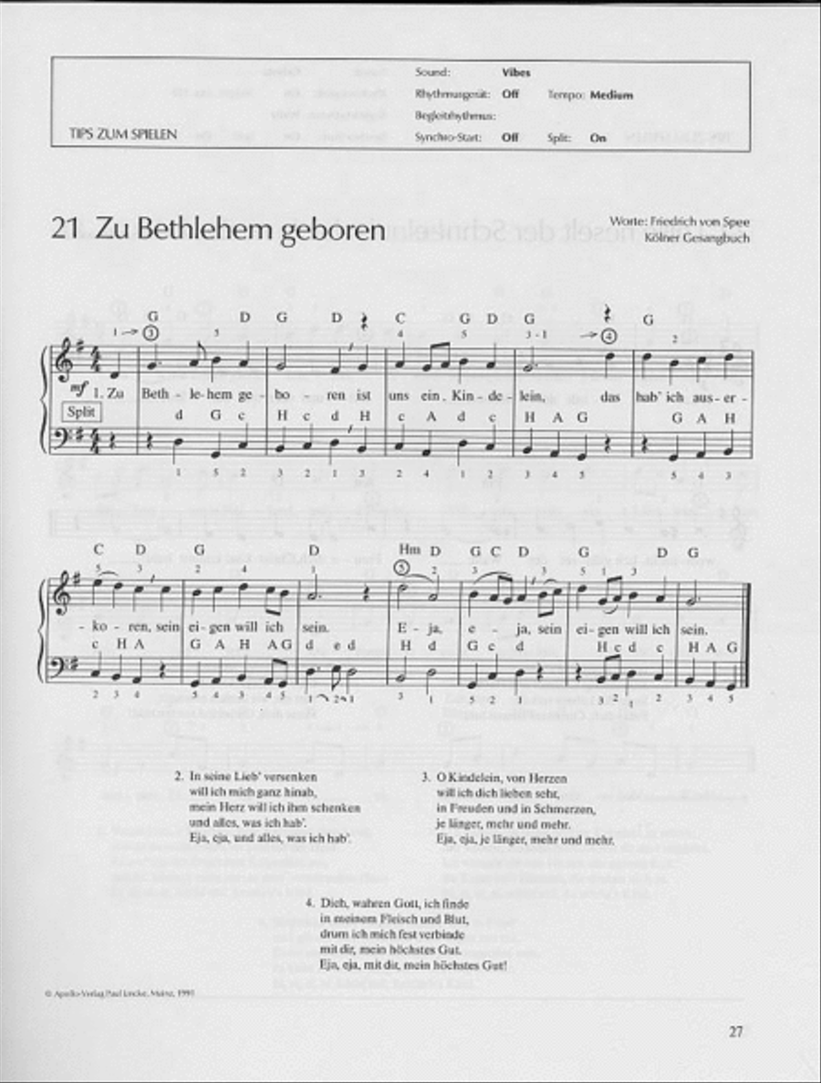 Lieder zur Weihnachtszeit Piano scores gallery preview page 3