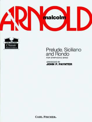 Book cover for Prelude, Siciliano, and Rondo