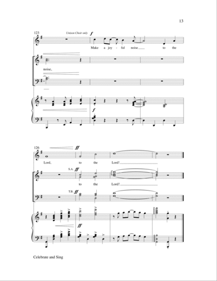 Celebrate and Sing Celebrate and Sing 4-Part scores gallery preview page 13