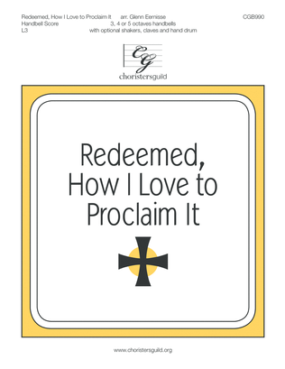 Book cover for Redeemed, How I Love to Proclaim It - Handbell Score