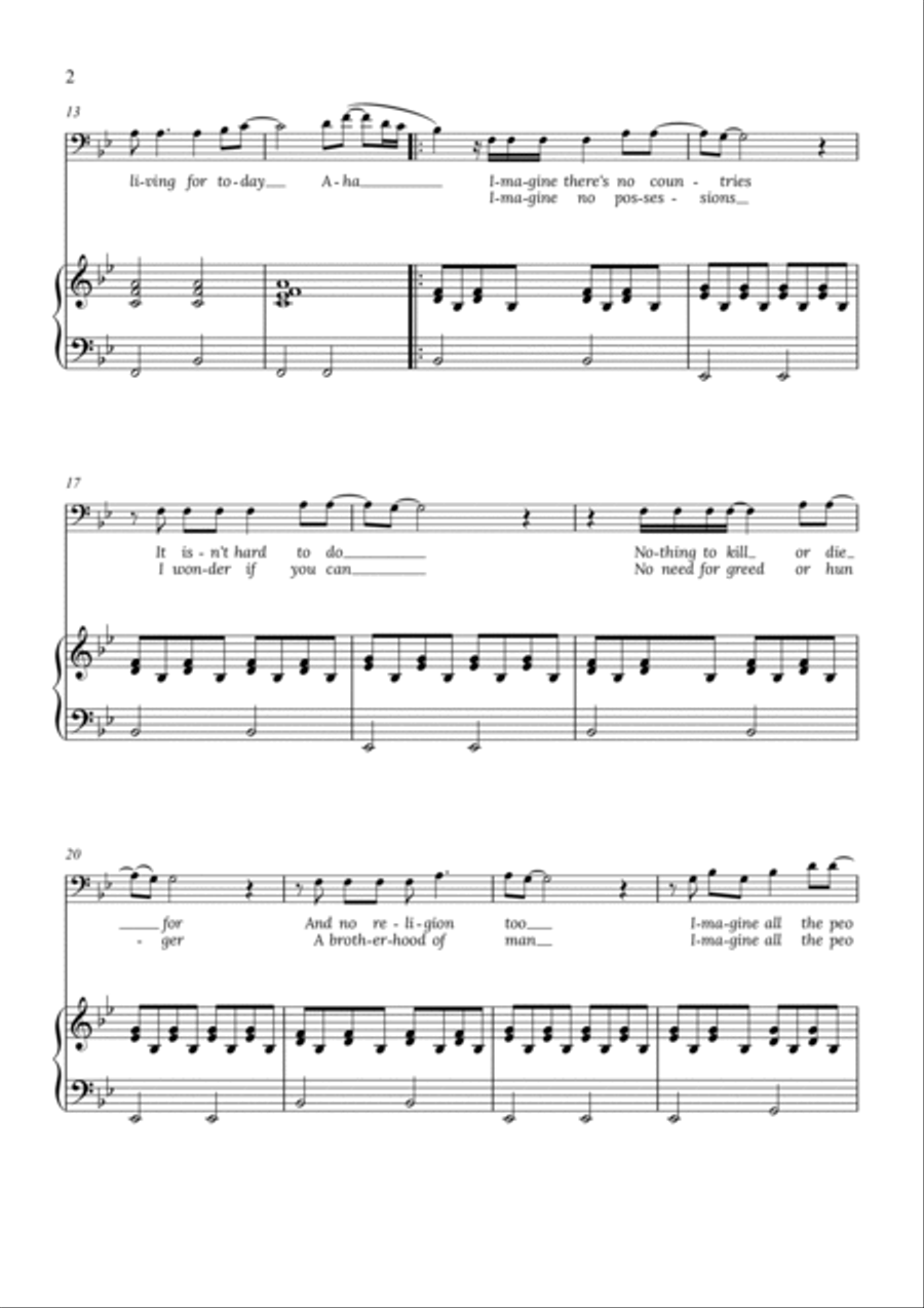 Imagine Voice Solo scores gallery preview page 2