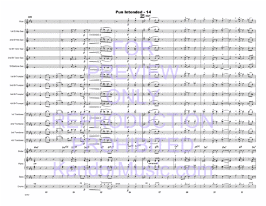 Pun Intended Jazz Ensemble scores gallery preview page 15