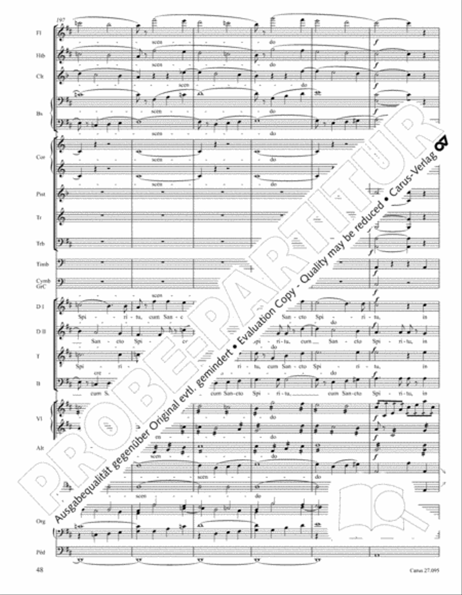 Messe solennelle de sainte Cecile STB scores gallery preview page 61