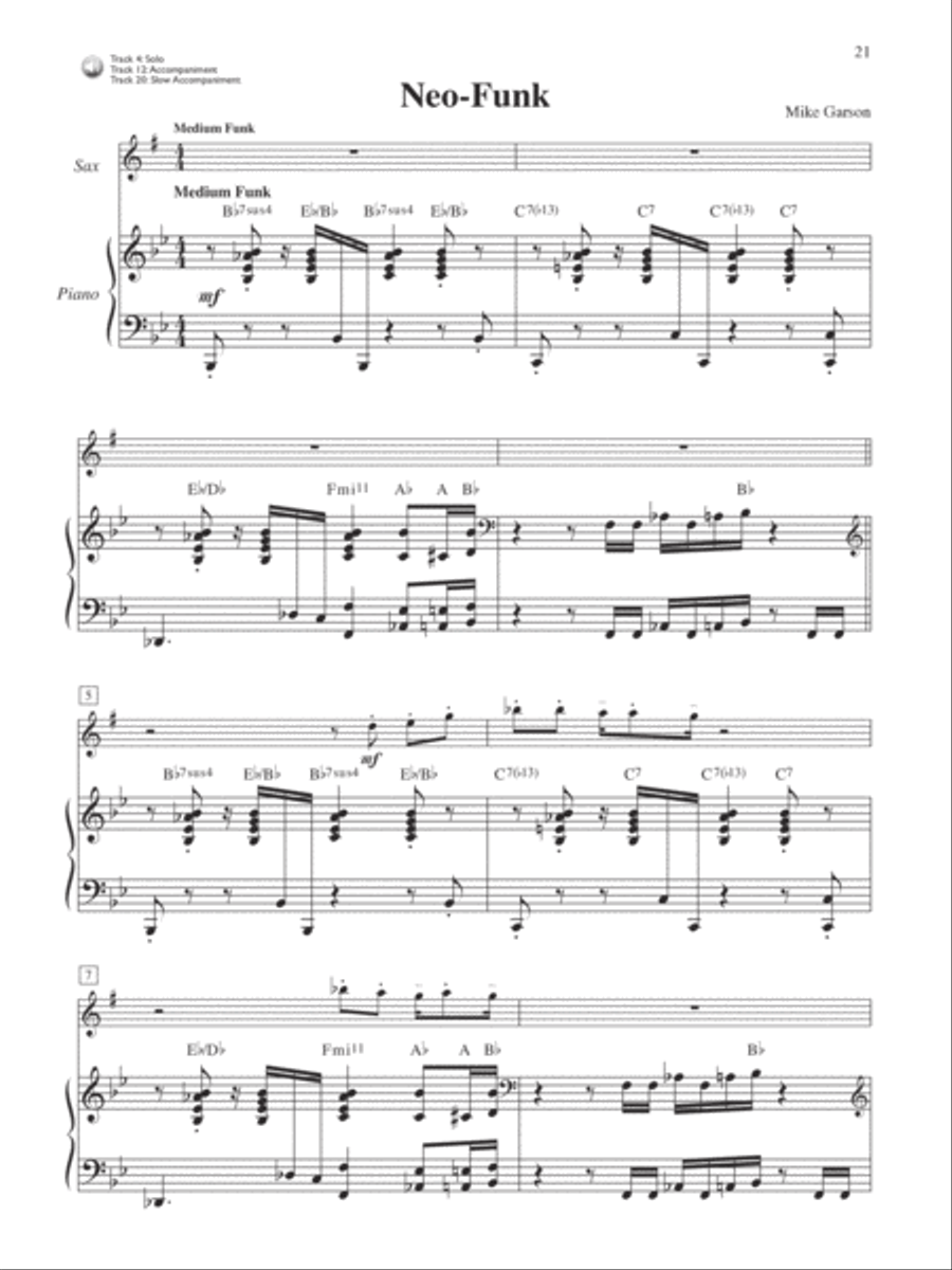 Alto Sax Solos for the Performing Artist Alto Saxophone scores gallery preview page 4