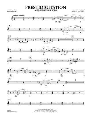 Prestidigitation (Alto Saxophone Solo with Band) - Vibraphone