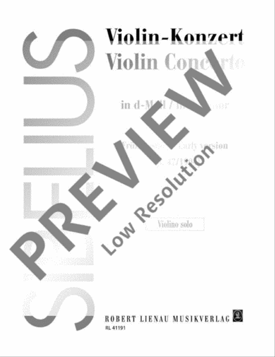 Violin Concerto D minor Orchestra scores gallery preview page 2