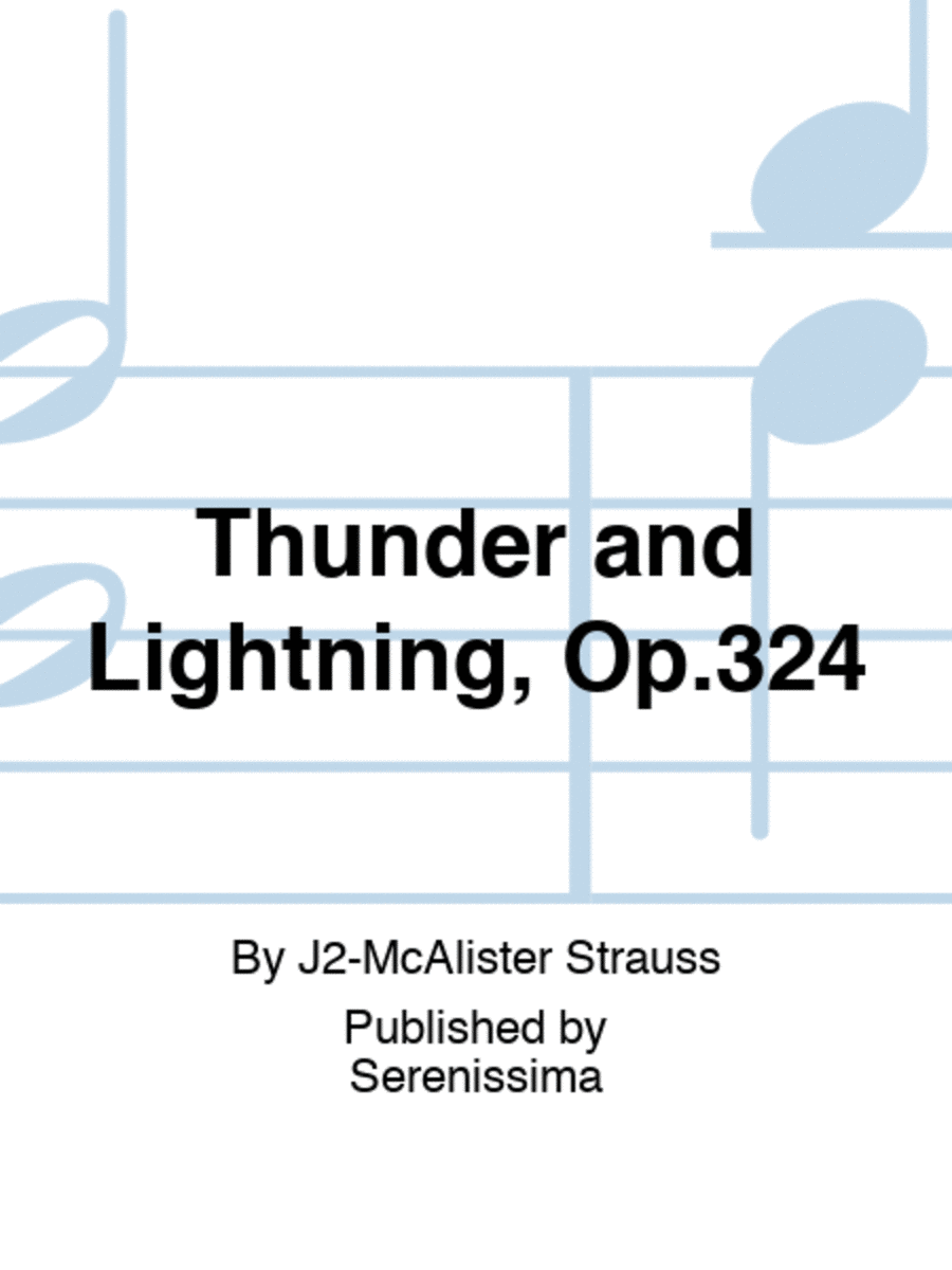 Thunder and Lightning, Op.324 String Orchestra scores gallery preview page 1