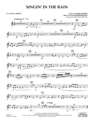 Singin' in the Rain (arr. Michael Brown) - Eb Alto Clarinet
