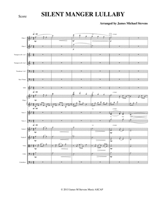 Silent Manger Lullaby Score and Parts