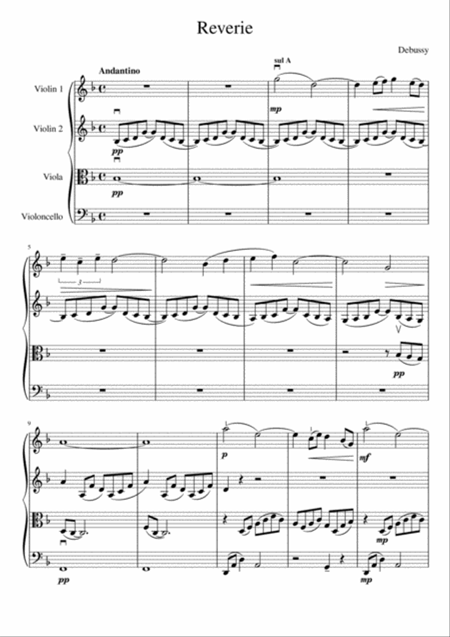 Reverie String Quartet scores gallery preview page 2