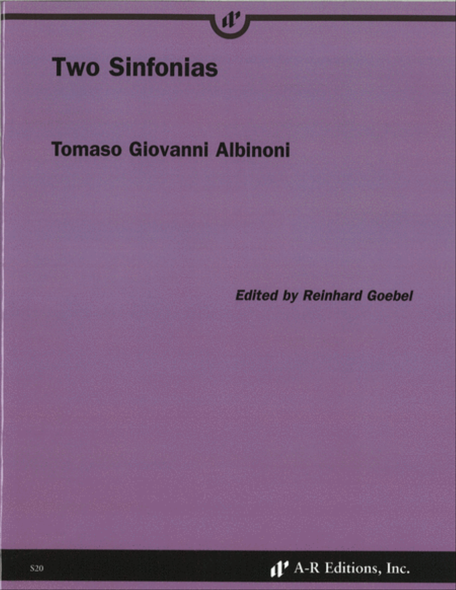 Two Sinfonias Score scores gallery preview page 1