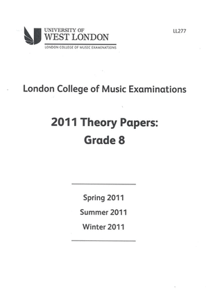 Lcm Theory Past Papers 2011 Grade 8
