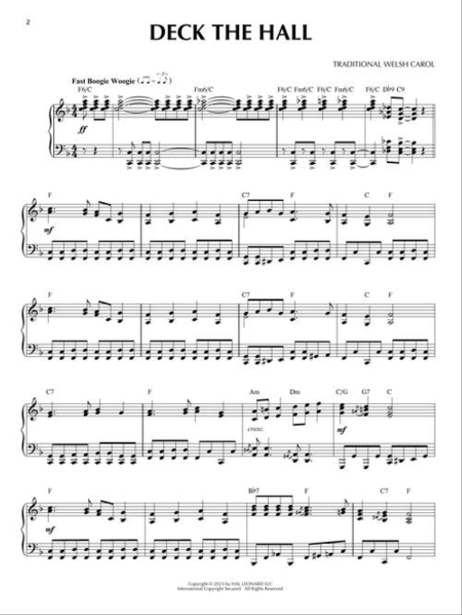 Boogie Woogie Christmas Piano Solo scores gallery preview page 4