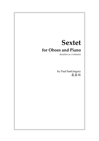 Sextet for Oboes and Piano image number null