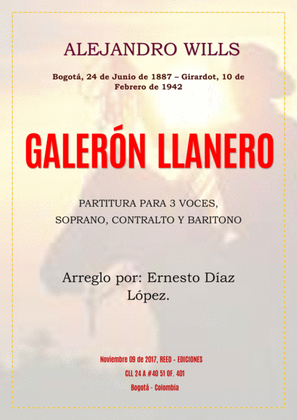 GALERÓN LLANERO / VOCAL ARRANGEMENT