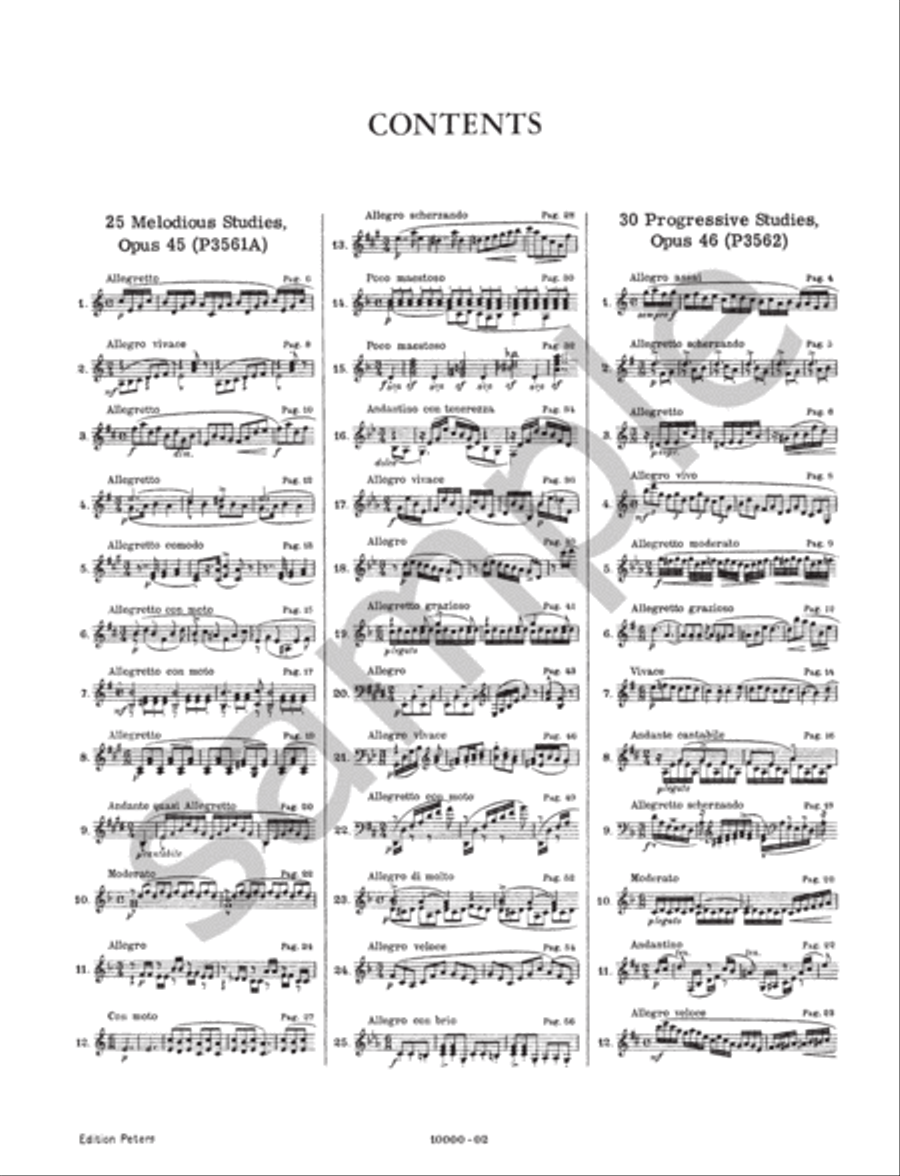 25 Studies Op. 47 for Piano Piano Method scores gallery preview page 2