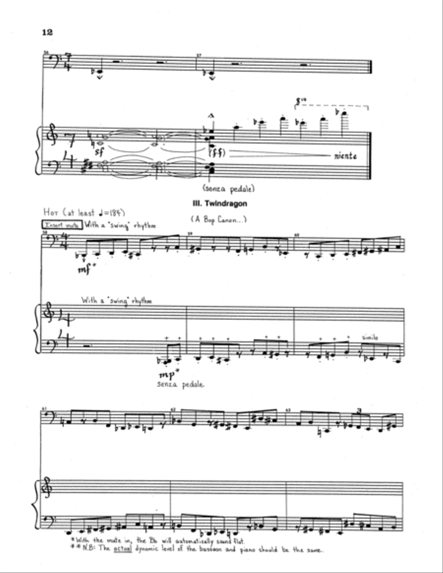 Fractals Bassoon scores gallery preview page 13