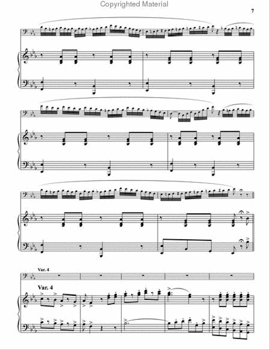Carnival of Venice Bass Trombone scores gallery preview page 4