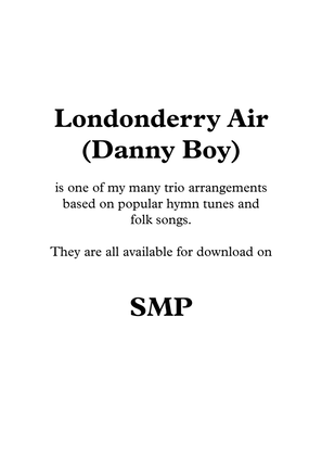 Londonderry Air (Danny Boy), for Clarinet Trio