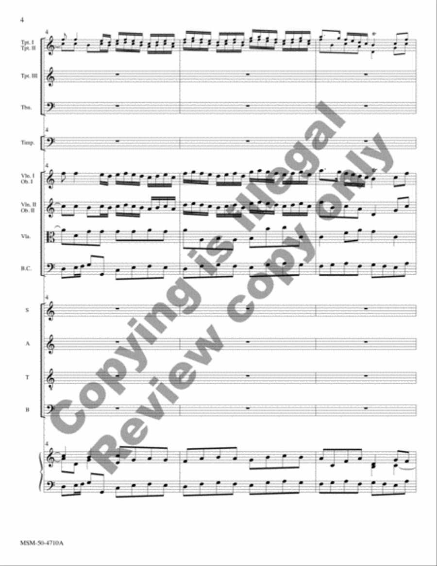 Sing unto God from Judas Maccabaeus (Full Score) Choir scores gallery preview page 5